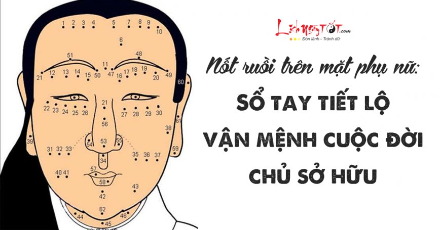 Nốt ruồi trên mặt phụ nữ: Sổ tay tiết lộ vận mệnh cuộc đời chủ sở hữu